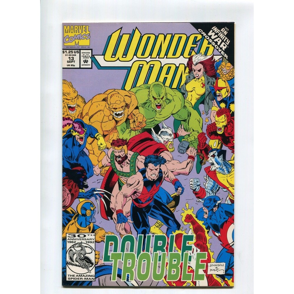 Wonder Man #13 Marvel Comics 1992 Comic Book Infinity War Jeff Johnson